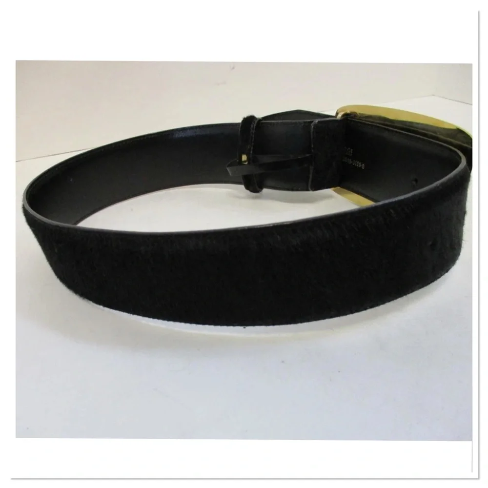 Gucci Pony Hair Large Logo Belt size XS - Picture 9 of 11